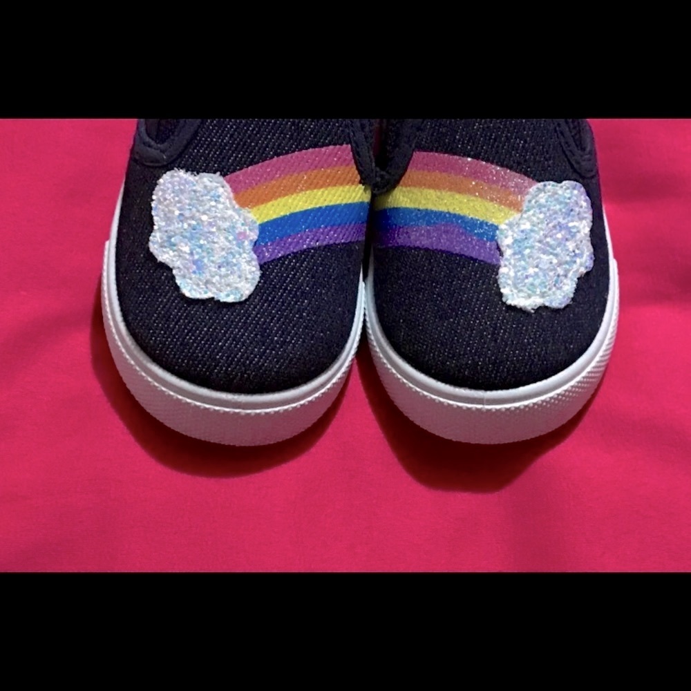 Over the Rainbow Denim Shoes - Picture 2 of 4